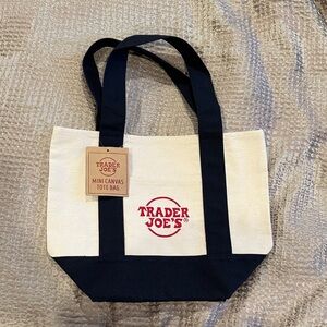 Trader Joe's Mini Canvas Tote Bag